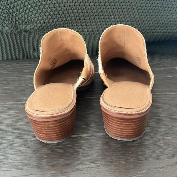 Crown Vintage Mule Slides with Cow Hair - Picture 3 of 7